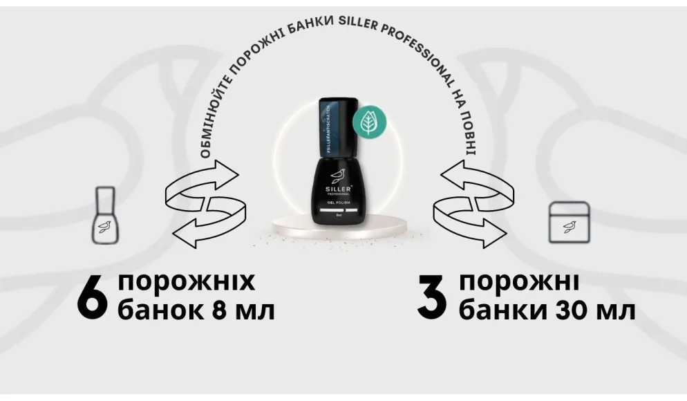 Обменивайте пустые баночки Siller Professional на полные!