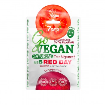 Маска для лица 7 Days Go Vegan Red Day 25 г