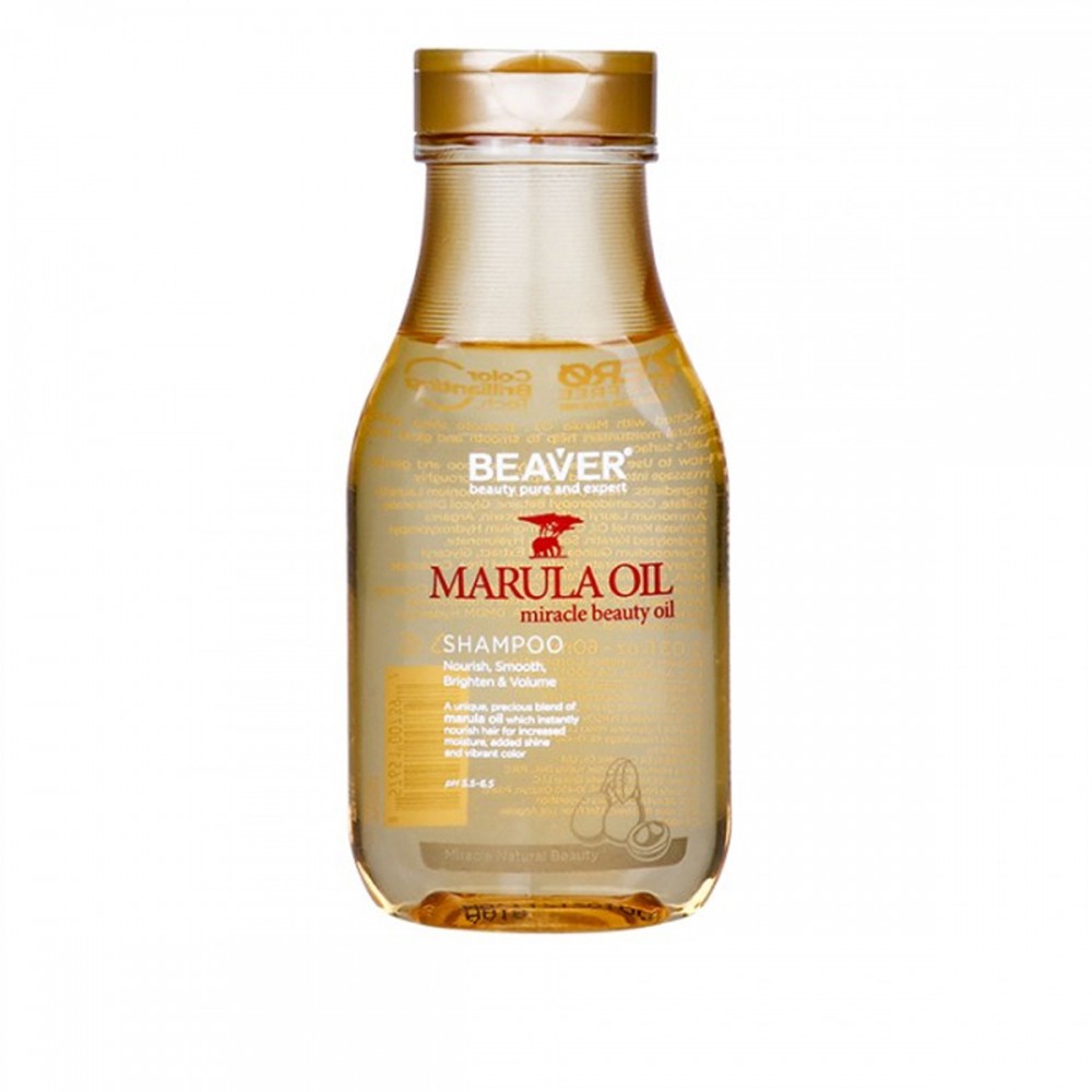 Шампунь BEAVER Marula Oil питательный для сухих волос 60 мл. 