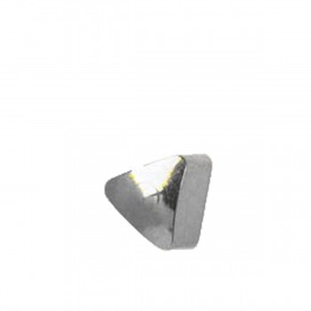 Серьги Caflon Studex средний размер Треугольник R504W серебро 