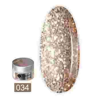 Пудра-Dip для покрытия ногтей Dip системой Shimmer Collection 30 мл (034 Pink Gold)