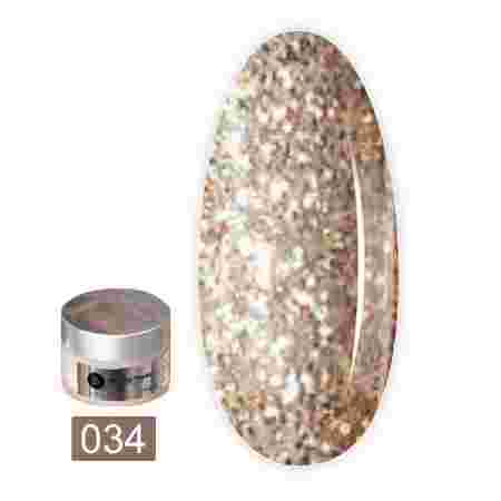 Пудра-Dip для покрытия ногтей Dip системой Shimmer Collection 30 мл (034 Pink Gold)