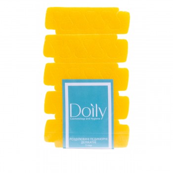 Разделитель пальцев Doily (5 пар в уп люкс) (Желтый)