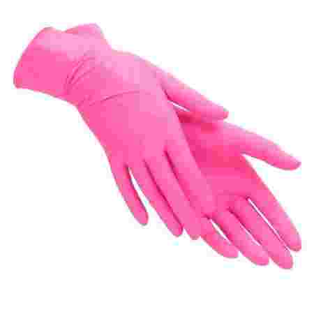 Перчатки нитриловые нестерильные без пудровые Doily Polix Pro&Med Pink 1 пара