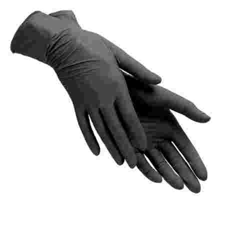 Перчатки нитриловые нестерильные без пудровые Doily Polix Pro&Med black 1 пара