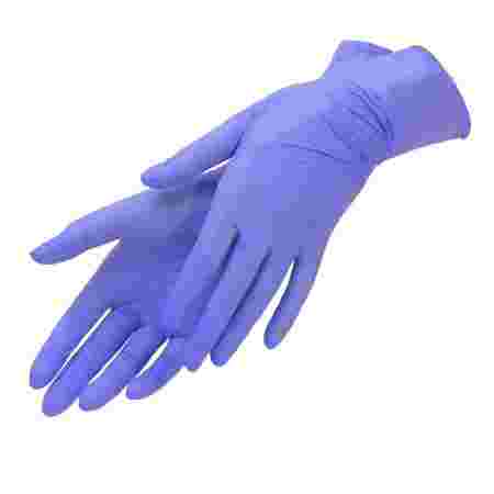 Перчатки нитрил без пудры текстурированные Polix PRO&MED 100 шт р M (Ice Blue)