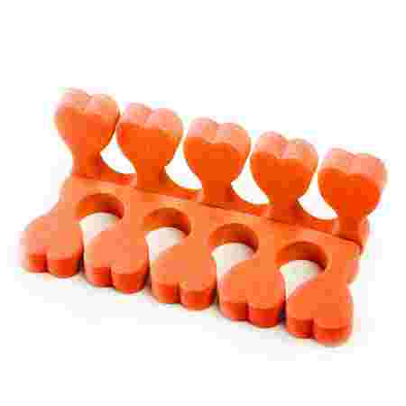 Разделитель пальцев Doily (10 пар в уп люкс) (Оранжевый)