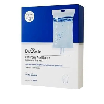 Маска для лица тканевая Dr. Oracle Hyaluronic Acid Recipe Moisrurizing Blue Mask