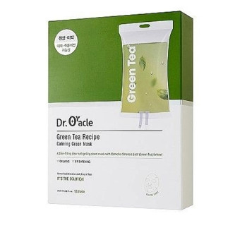 Маска для лица тканевая Dr. Oracle Green Tea Recipe Calming Green Mask