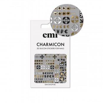 Наклейки для ногтей E.MICharmicon 3D Silicone Stickers (174 Значки и символы)