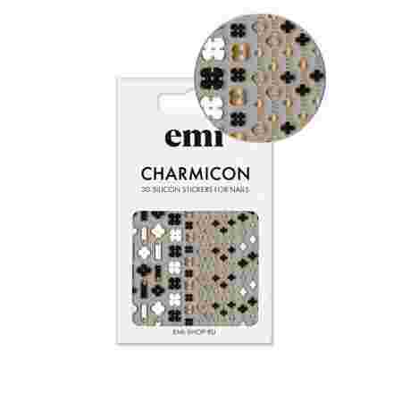 Наклейки для ногтей E.MI Charmicon 3D Silicone Stickers (185 Четырехлистник)