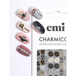 Наклейки для ногтей E.MI Charmicon 3D Silicone Stickers (186 Логомания)
