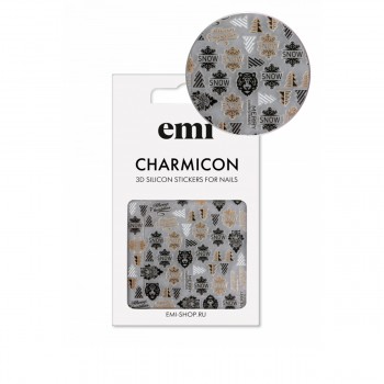 Наклейки для ногтей E.MI Charmicon 3D Silicone Stickers (201 Тигр)