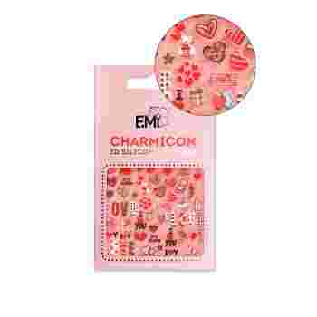 Наклейки днигтов E.MI Charmicon 3D Silicone Stickers (Любовь)