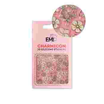 Наклейки для ногтей E.Mi Charmicon 3D Silicone Stickers (Цветы MIX № 134)