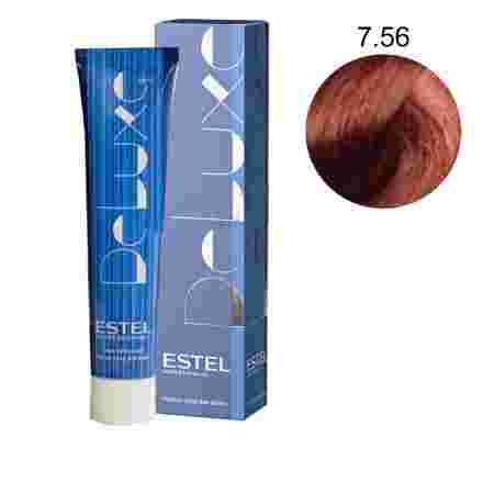 Краска для волос стойкая Estel Deluxe (7-56 Русый красно-фиолетовый)