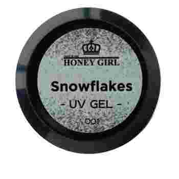 Гель Honey Girl Snow Fllakes 7мл (White)