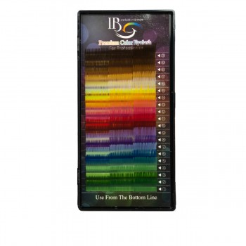 Ресницы I-Beauty в коробке 20 линий радуга (0,1*D 13 мм)
