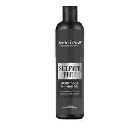 Шампунь-гель для душа мужской безсульфатный Jerden Proff Sulfate free Shampoo & Shower 300 мл