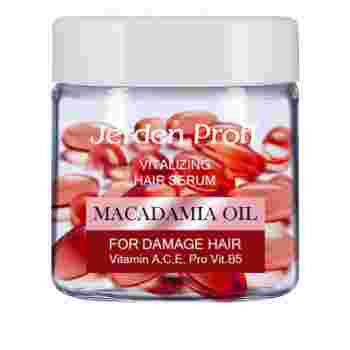 Сыворотка регенерирующая для поврежденных волос Jerden Proff Macadamia Oil в капсулах 50 шт