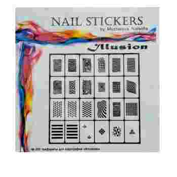 Трафареты-наклейки JVR Colours для nail art (280 иллюзия)