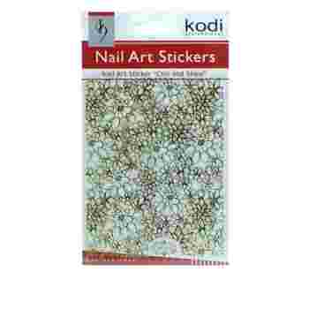 Наклейки для ногтей KODI Nail Art Stickers Gold 049BP