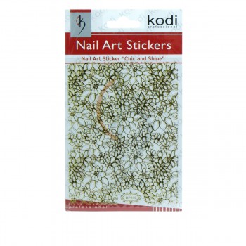 Наклейки для ногтей KODI Nail Art Stickers Gold 049BP