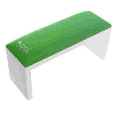 Подлокотник прямоугольный на белых ножках KODI (Green)