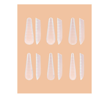 Форма многоразовая пластиковая для наращивания ногтей KODI Arched forms Gothic Almond 120 шт