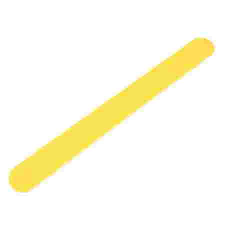 Основание пластиковое KODI №186 прямой формы желтое 178/19 мм