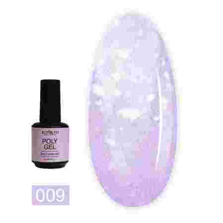 Гель KOMILFO  PolyGel 15 г (009 Violet Glitter)