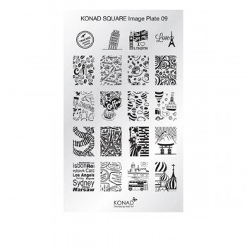 Форма мини Konad Square Image Plate 09