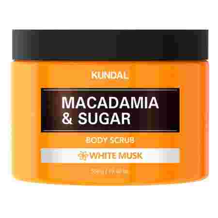 Скраб для тела Kundal Macadamia & Sugar Body Scrub White Musk 550 г