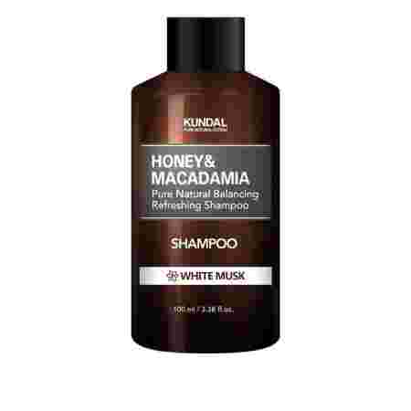 Шампунь Kundal Honey & Macadamia Nature Shampoo White Musk 100 мл