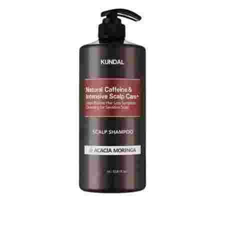 Шампунь Kundal Natural Caffeine & Intensive Scalp Care Shampoo Acacia Moringa 500 мл