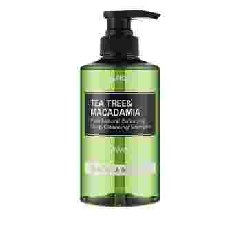 Шампунь Kundal Tea Tree & Macadamia Deep Cleansing Shampoo Acacia Moringa 500 мл 