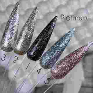 Блесточки для ногтей LunaMoon Platinum Gel 5 мл (01)