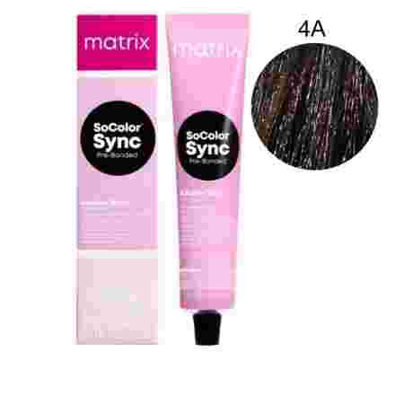 Краска для волос без аммиака Matrix Color SYNC 4A 90 г