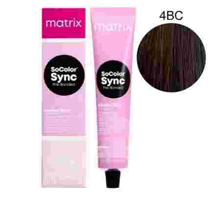 Краска для волос без аммиака Matrix Color SYNC 4BC 90 г