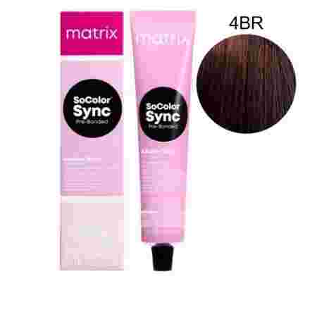 Краска для волос без аммиака Matrix Color SYNC 4BR 90 г