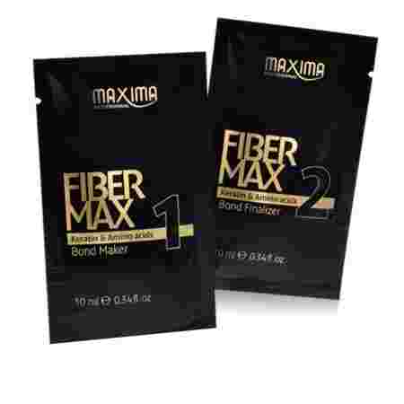 Набор для кератинового выпрямления волос FIBER MAX (сыворотка 10 мл + крем 12 мл) 