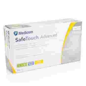Перчатки нитрил без пудры нестерильные Medicom SafeTouch Advanced Желтый 100 шт р L