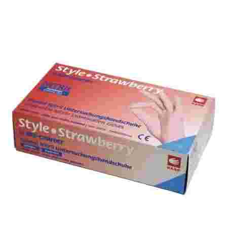 Перчатки нитрил неопудренные нестерильные MediOk Style Strawberry 100 шт (M)