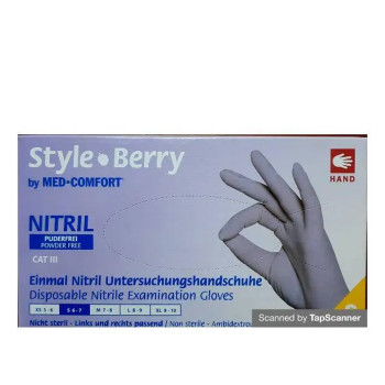Перчатки нитрил неопудренные нестерильные MediOk Style Berry 100 шт (M)