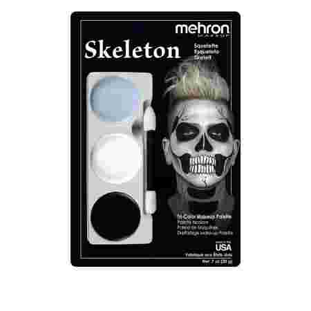 Набор кремового грима для образа MEHRON "Скелет" 20 г 