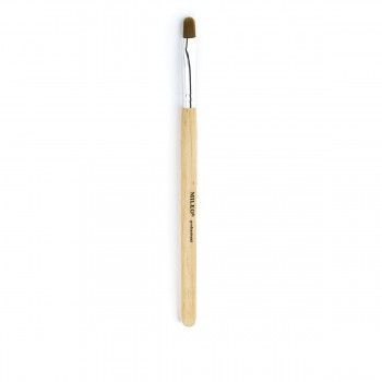 Кисть для акрила Mileo Professional плоская деревянная ручка (№10)