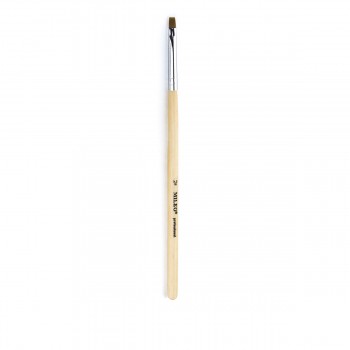 Кисть для акрила Mileo Professional плоская деревянная ручка (№2)