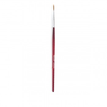 Кисть для росписи Mileo Professional тонкая красная ручка (№3)