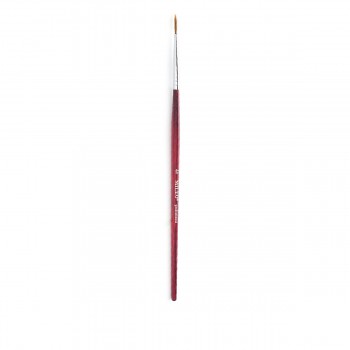 Кисть для росписи Mileo Professional тонкая красная ручка (№4)