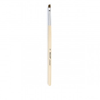 Кисть для геля Mileo Professional скошенная деревянная ручка (№3)